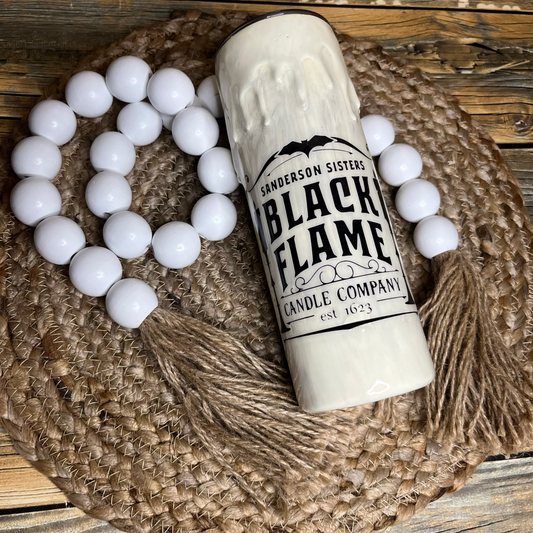 Black Candle Flame 20oz Tumblers